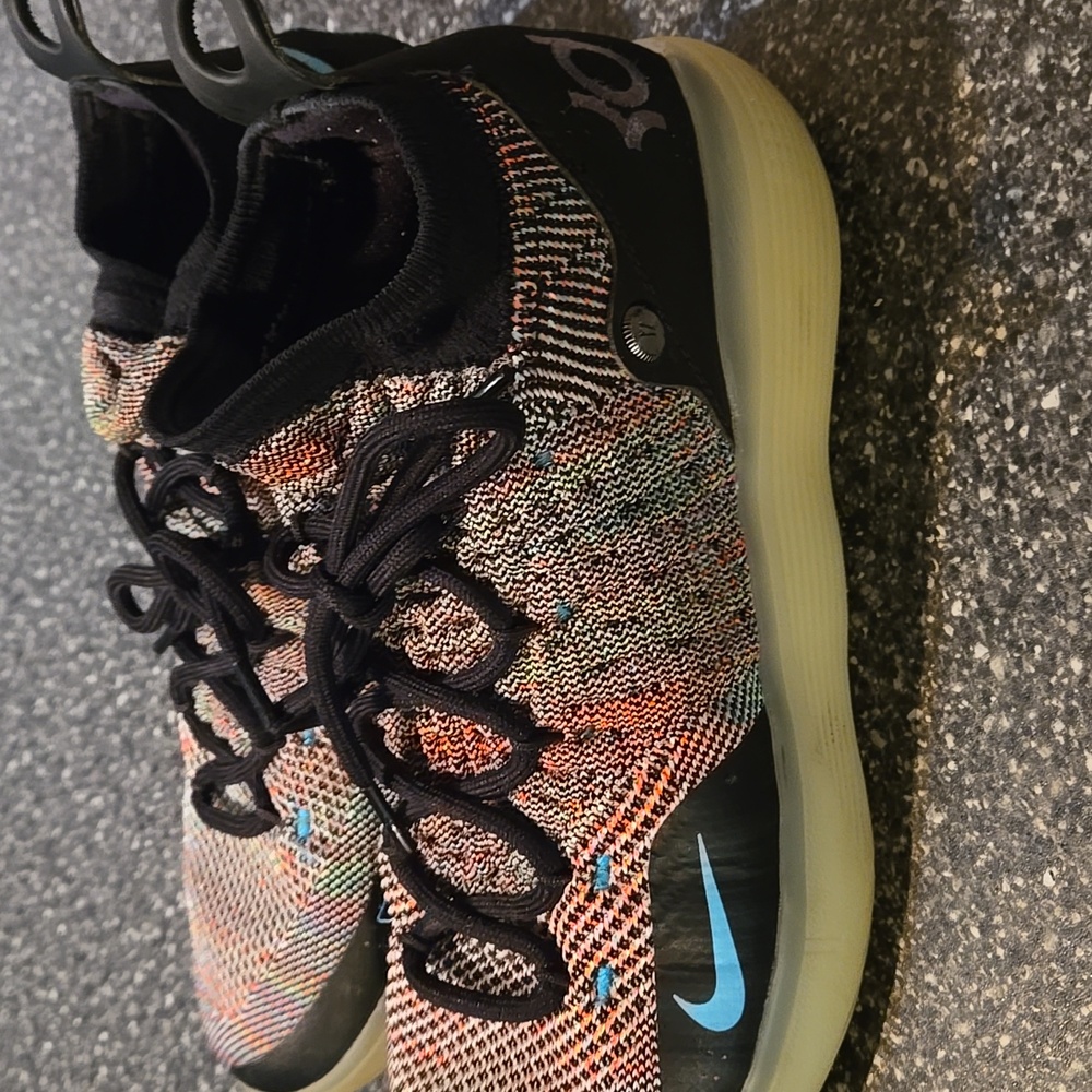 Mens Nike Zoom  KD 11 Multi Color FlyKnit Style Basketball Shoes Size 10 - Picture 13 of 16